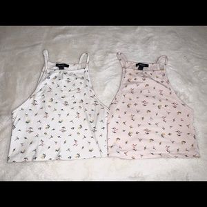 Forever 21 flower tank tops